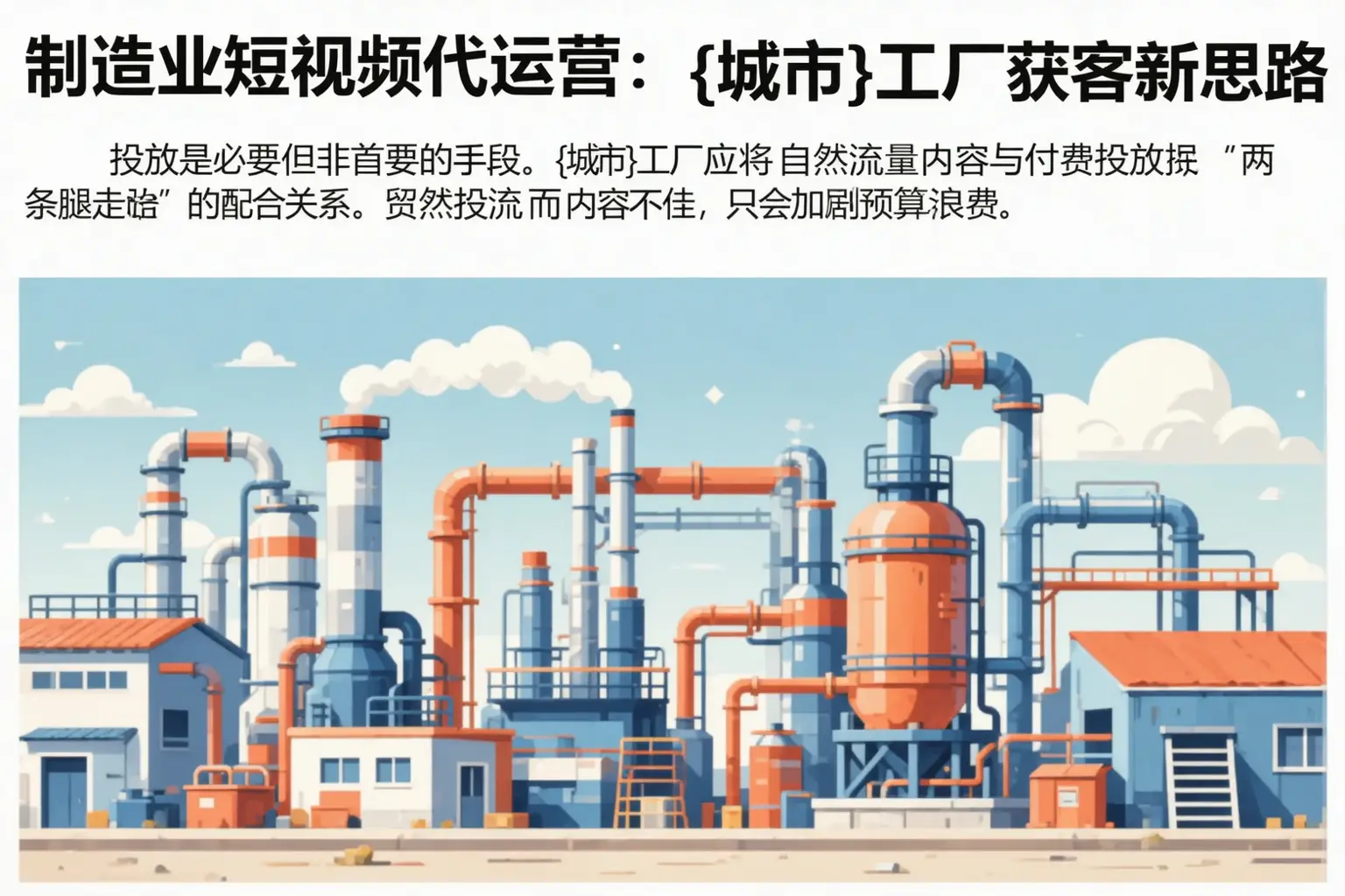 制造业短视频代运营:武穴工厂获客新思路